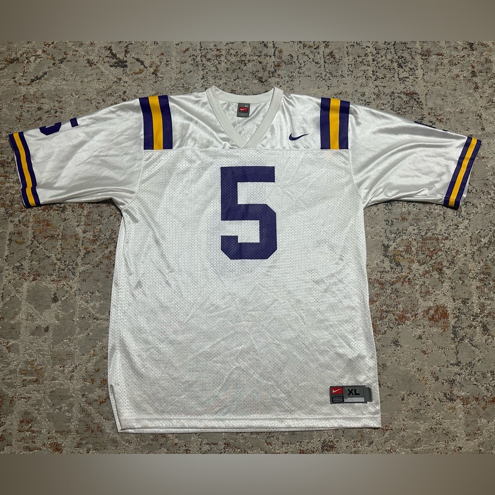 JAYDEN DANIELS LSU TIGERS #5 Nike Football Jersey size XL oversized